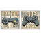 Stupell Industries Retro Gamer Controllers 2pc Framed Giclee Wall Art Set Design by Kim Allen